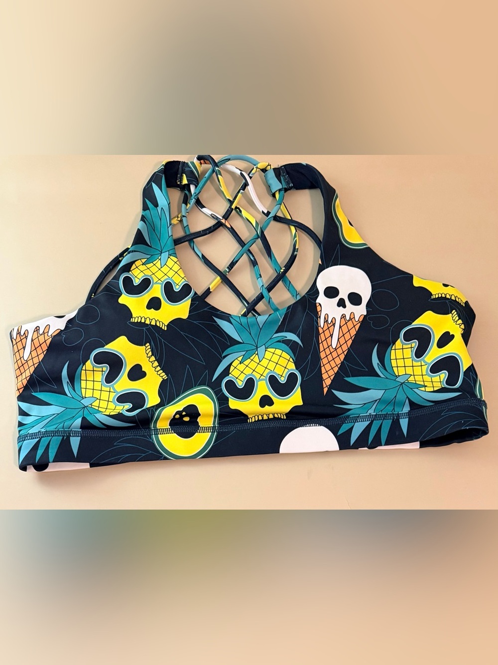 CVG "Ice Cream Skulls" Strappy Cage-Back
